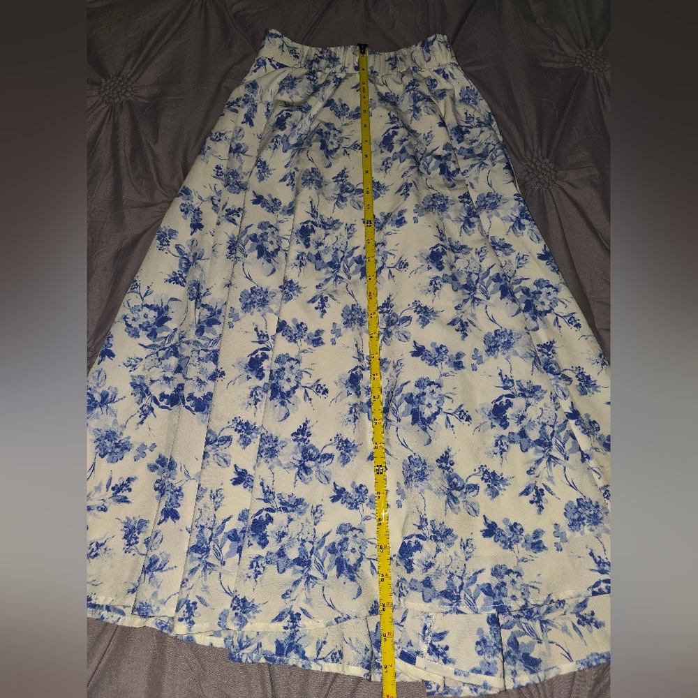 Blue Flowered skirt